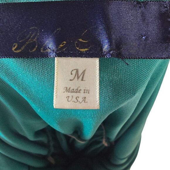 Chic Green Mini Boho Dress - Picture 3 of 5